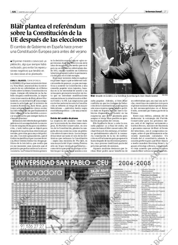 ABC MADRID 20-04-2004 página 27