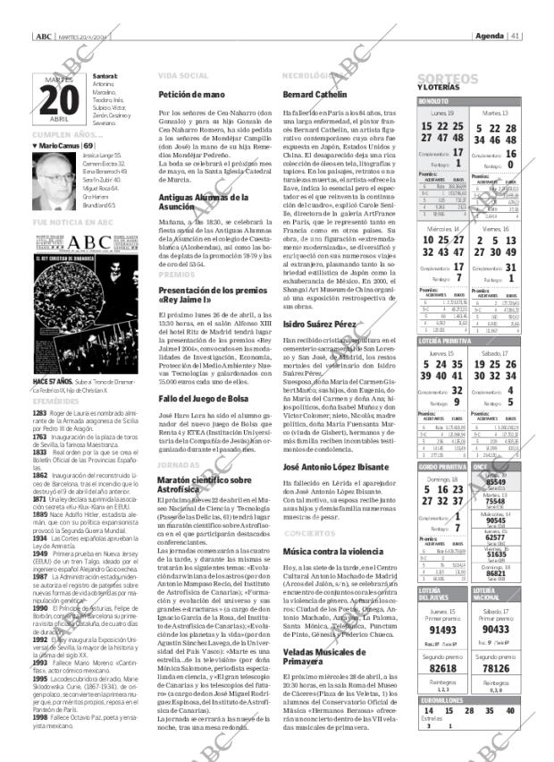 ABC MADRID 20-04-2004 página 41