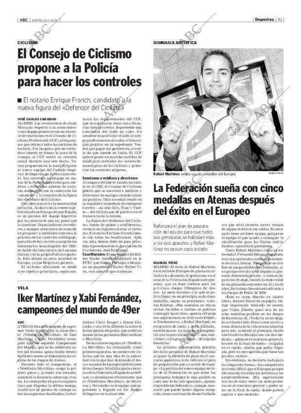 ABC MADRID 20-04-2004 página 91