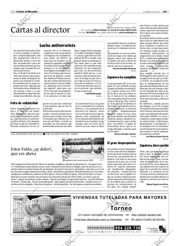 ABC SEVILLA 20-04-2004 página 10
