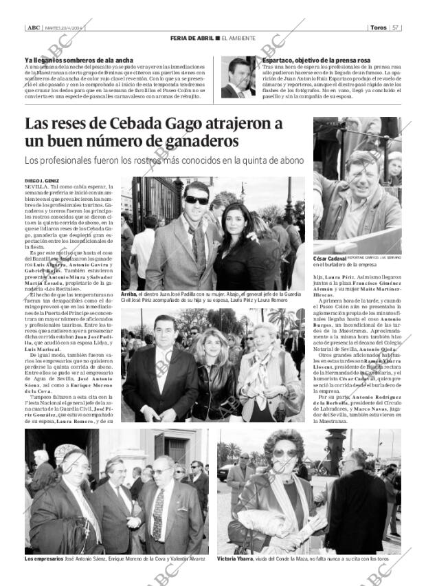 ABC SEVILLA 20-04-2004 página 57