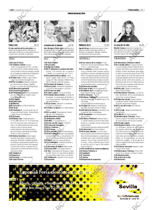 ABC SEVILLA 20-04-2004 página 87
