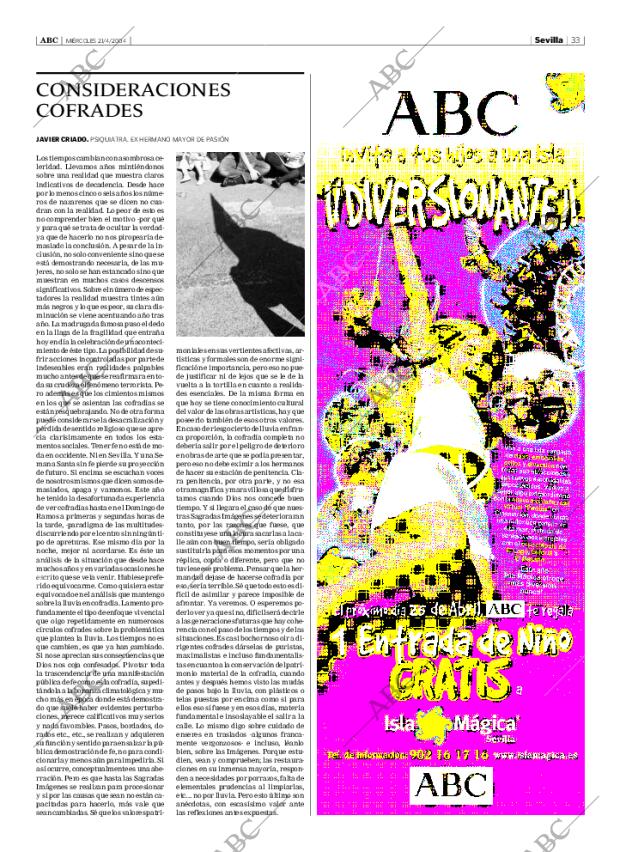 ABC SEVILLA 21-04-2004 página 33