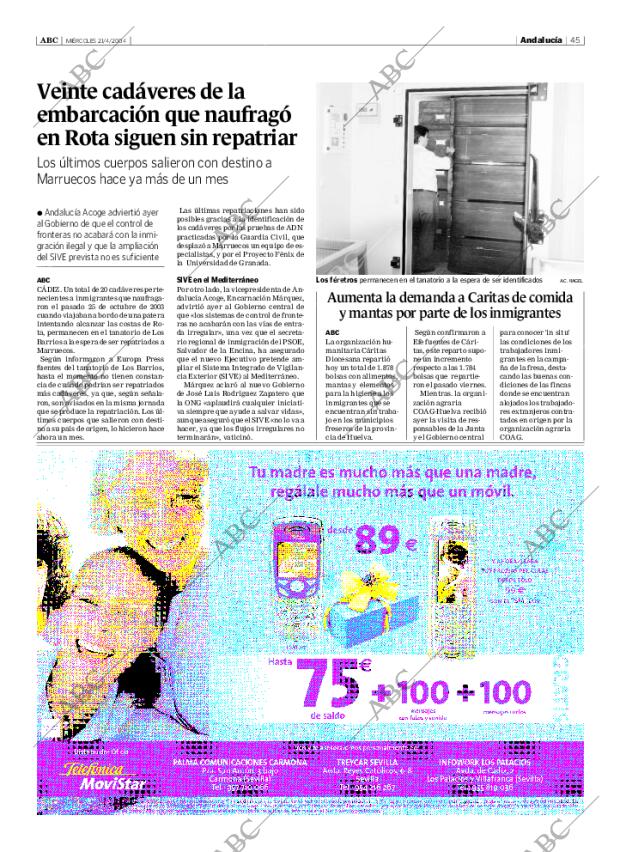 ABC SEVILLA 21-04-2004 página 45