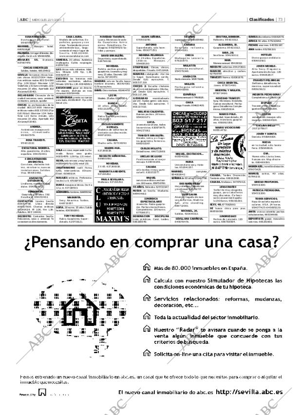ABC SEVILLA 21-04-2004 página 73