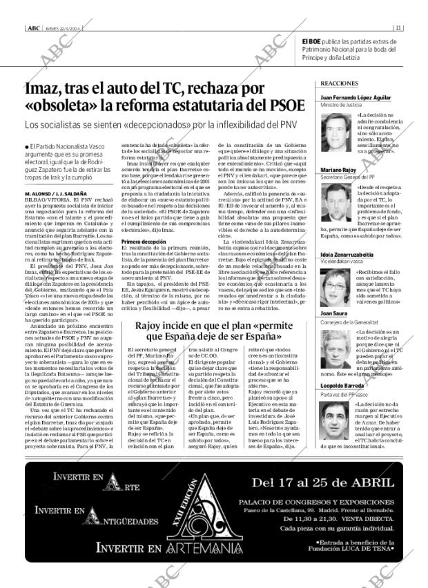 ABC MADRID 22-04-2004 página 11