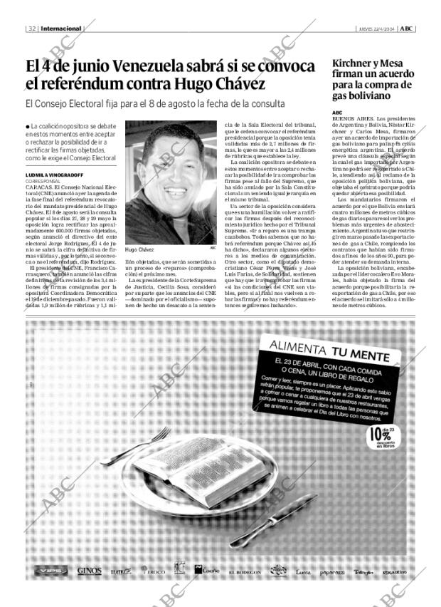 ABC MADRID 22-04-2004 página 32