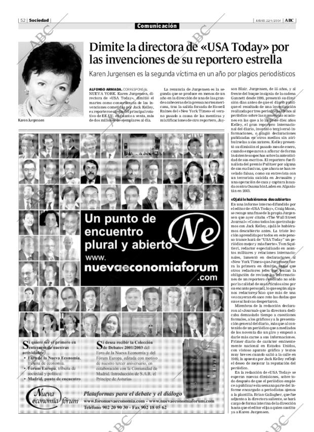 ABC MADRID 22-04-2004 página 52