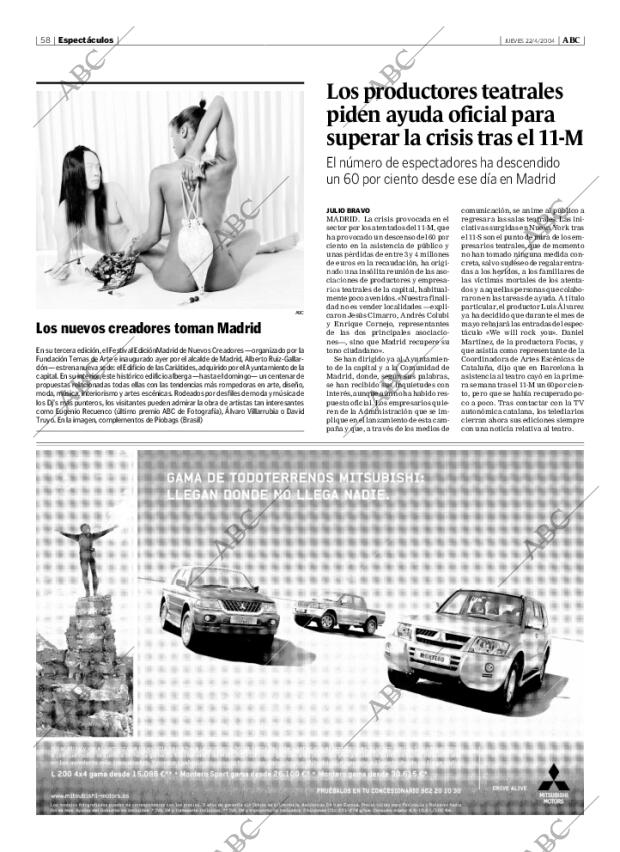 ABC MADRID 22-04-2004 página 58