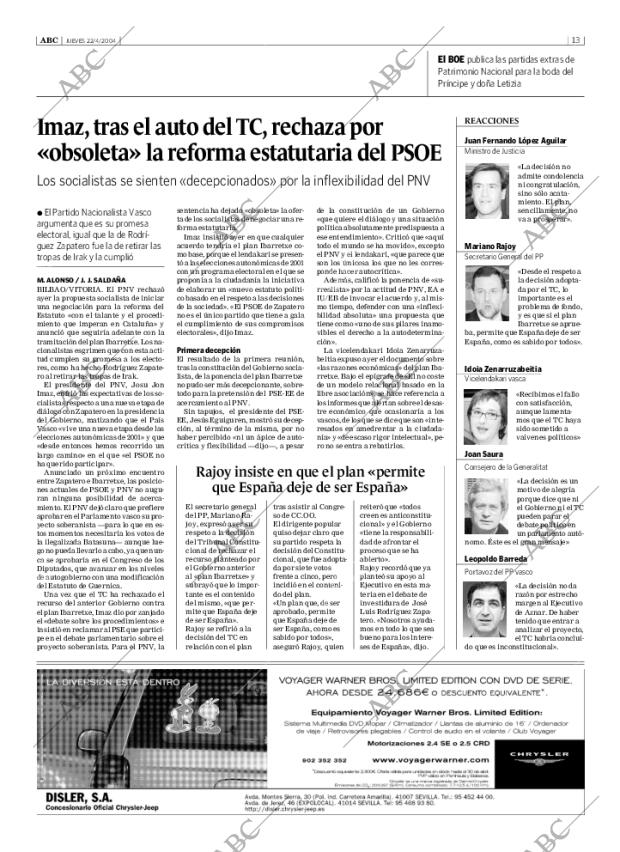 ABC SEVILLA 22-04-2004 página 13