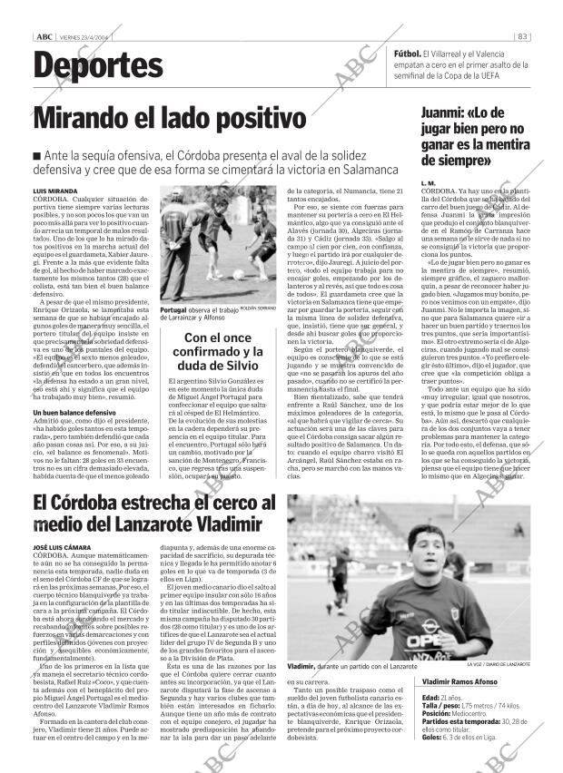 ABC CORDOBA 23-04-2004 página 83