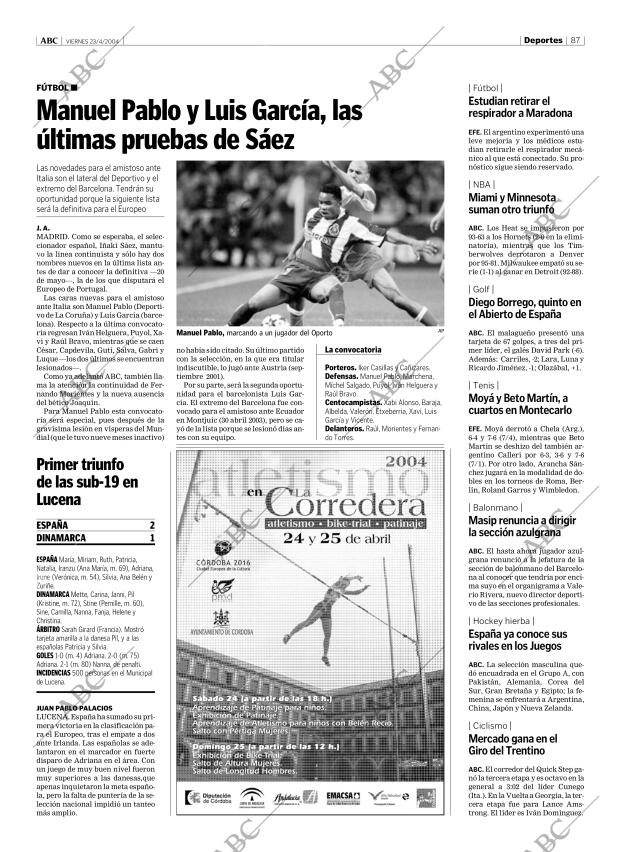 ABC CORDOBA 23-04-2004 página 87