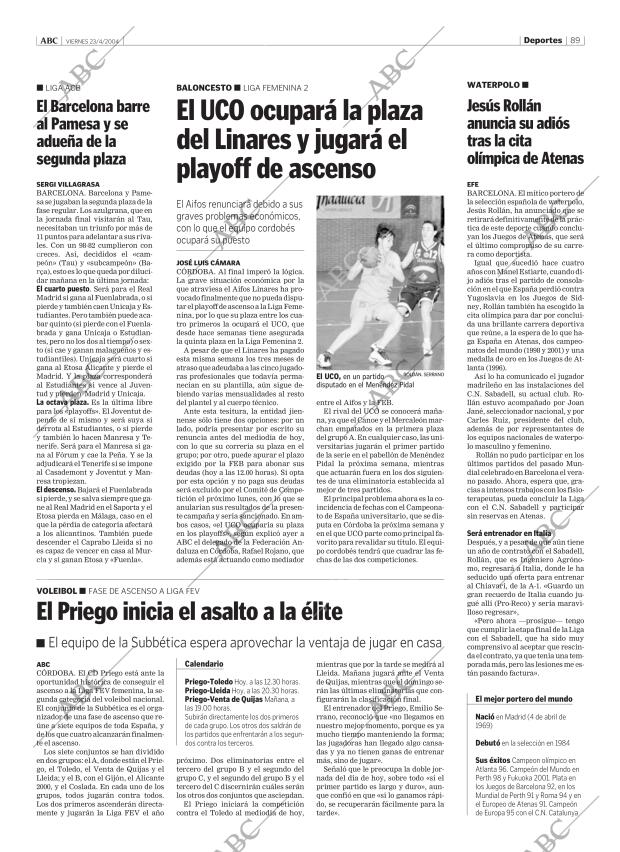 ABC CORDOBA 23-04-2004 página 89