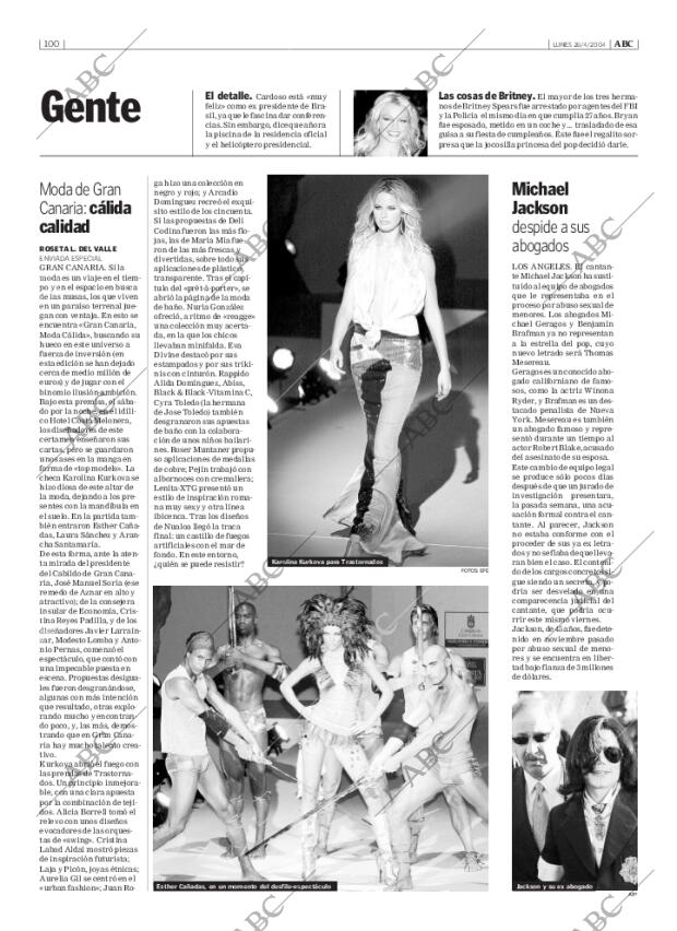 ABC MADRID 26-04-2004 página 100