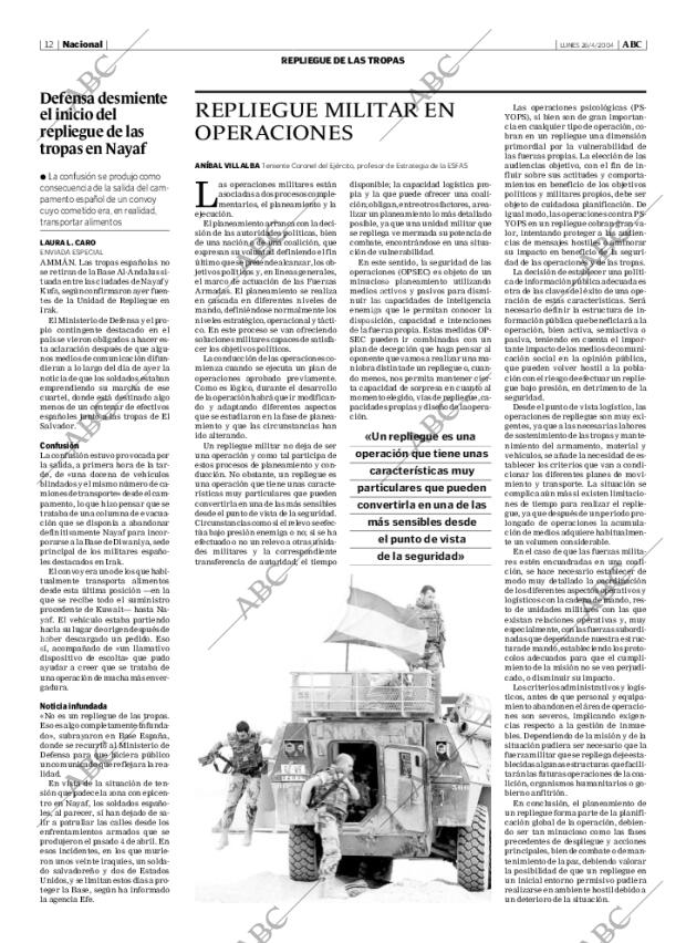 ABC MADRID 26-04-2004 página 12
