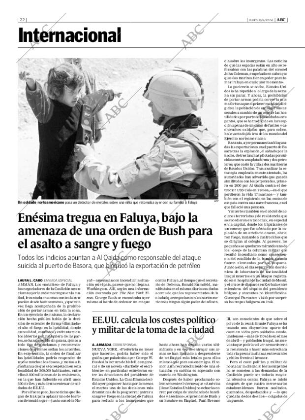 ABC MADRID 26-04-2004 página 22