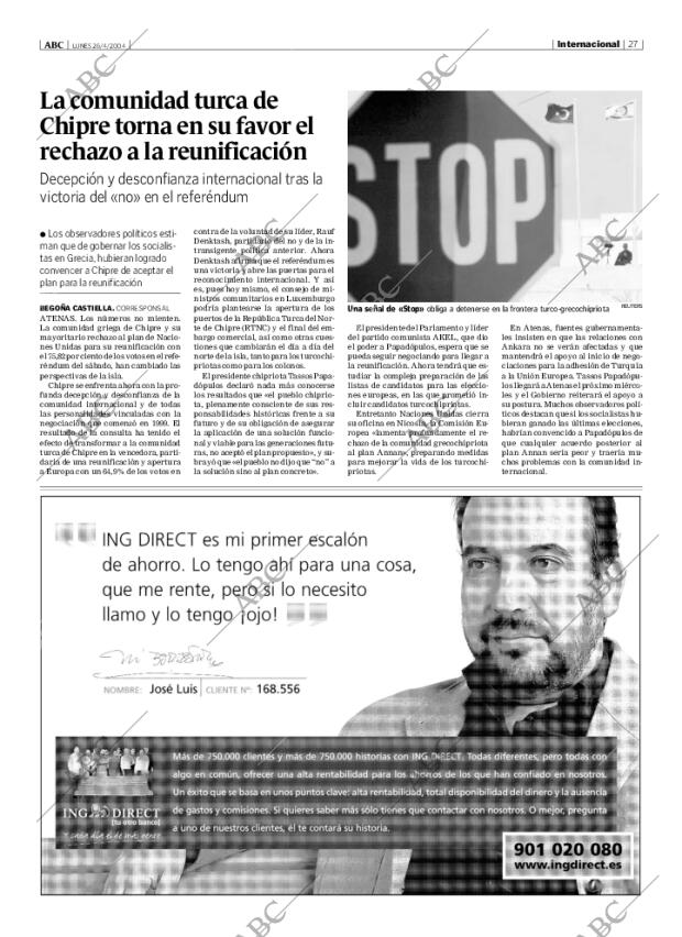 ABC MADRID 26-04-2004 página 27