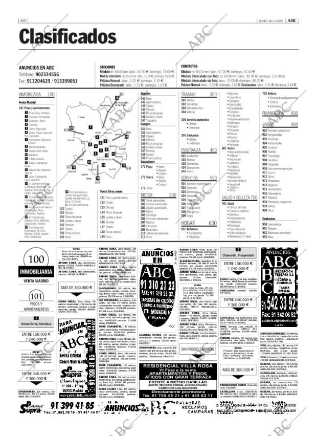 ABC MADRID 26-04-2004 página 68