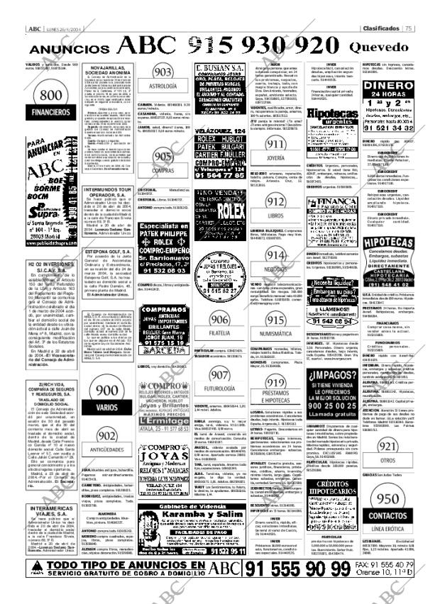 ABC MADRID 26-04-2004 página 75
