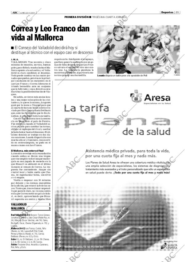 ABC MADRID 26-04-2004 página 89