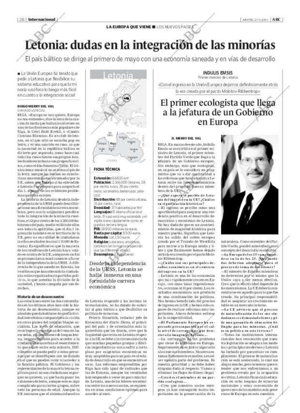 ABC MADRID 27-04-2004 página 26