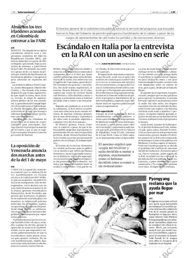 ABC MADRID 27-04-2004 página 28
