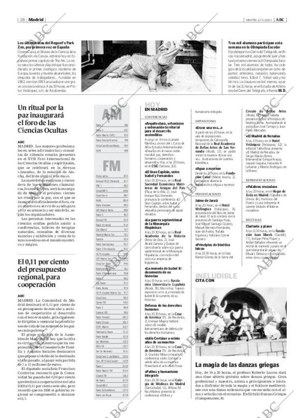 ABC MADRID 27-04-2004 página 38
