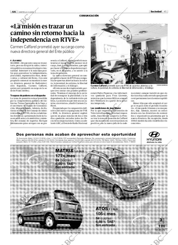 ABC MADRID 27-04-2004 página 45
