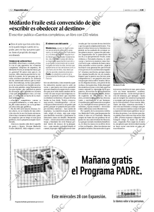 ABC MADRID 27-04-2004 página 52
