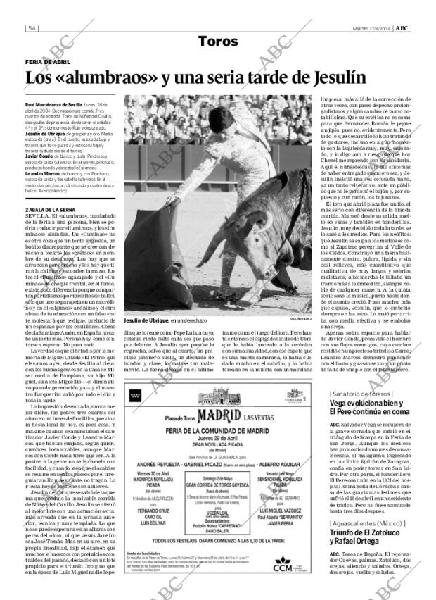 ABC MADRID 27-04-2004 página 54