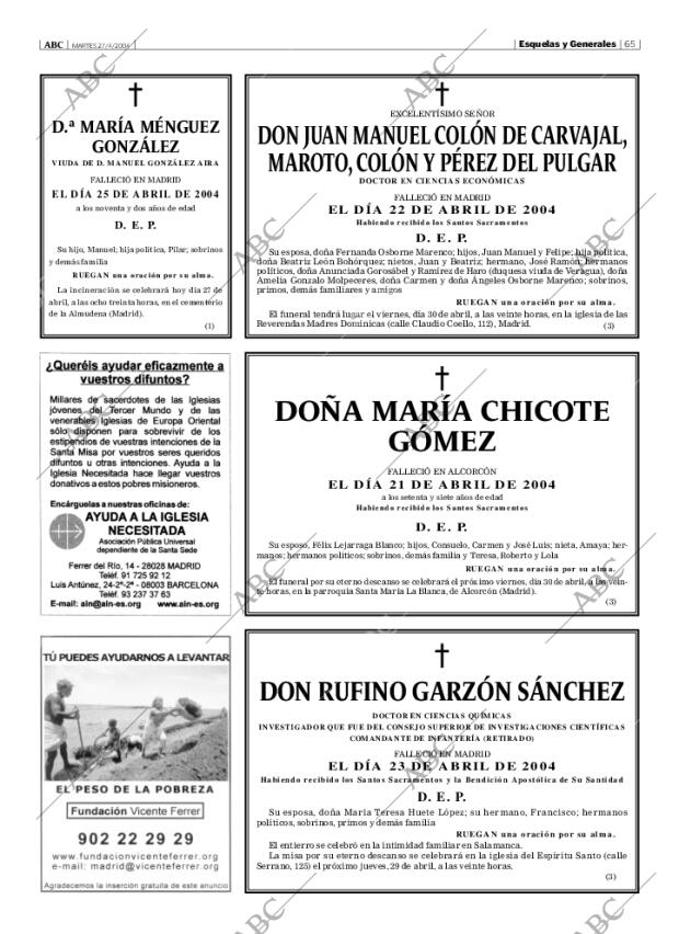 ABC MADRID 27-04-2004 página 65