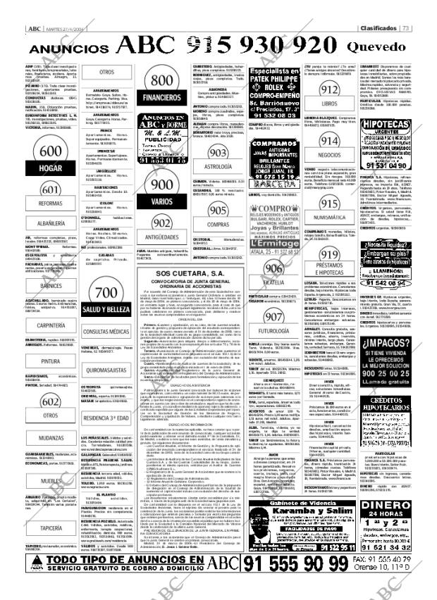 ABC MADRID 27-04-2004 página 73