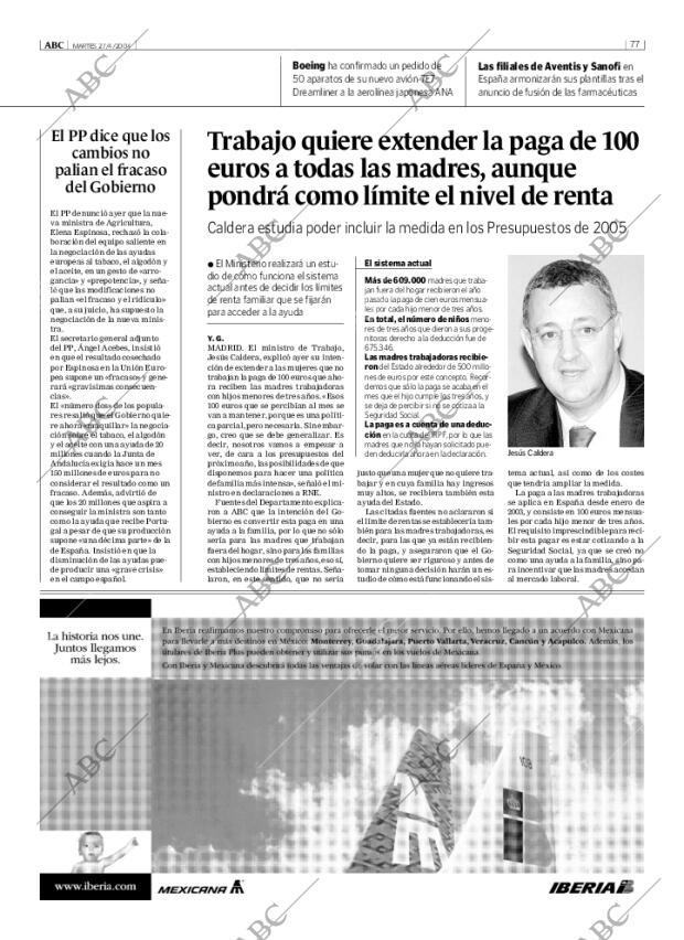 ABC MADRID 27-04-2004 página 77