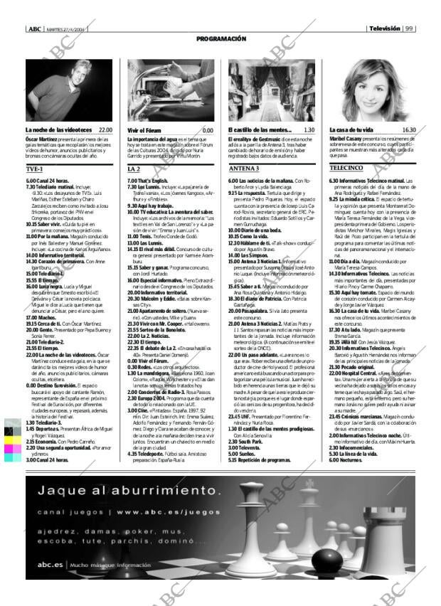 ABC MADRID 27-04-2004 página 99
