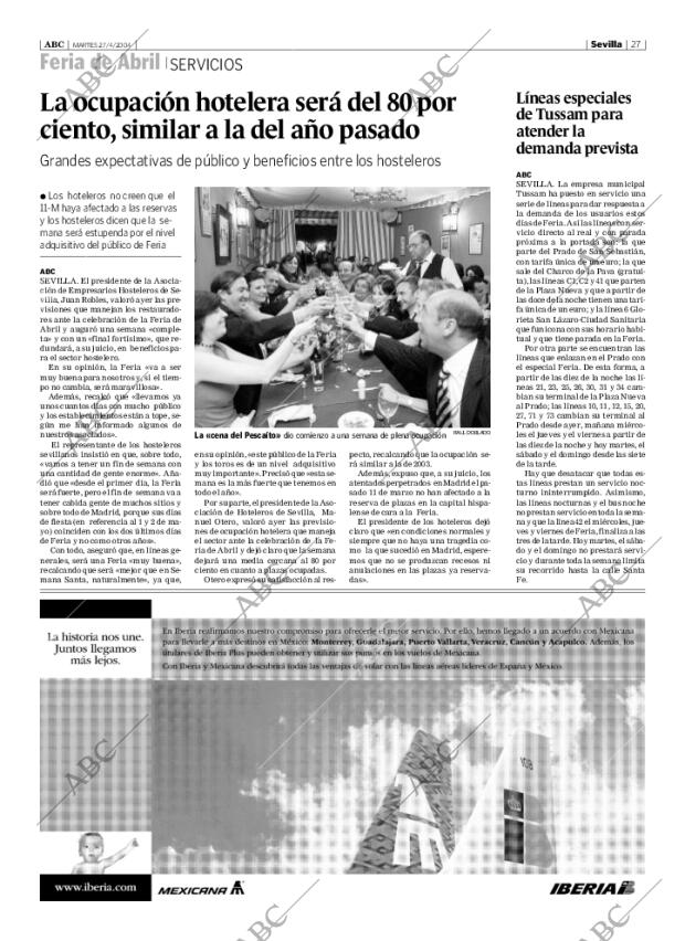 ABC SEVILLA 27-04-2004 página 27