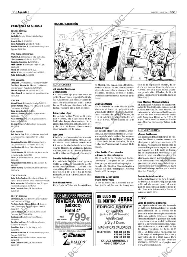 ABC SEVILLA 27-04-2004 página 38