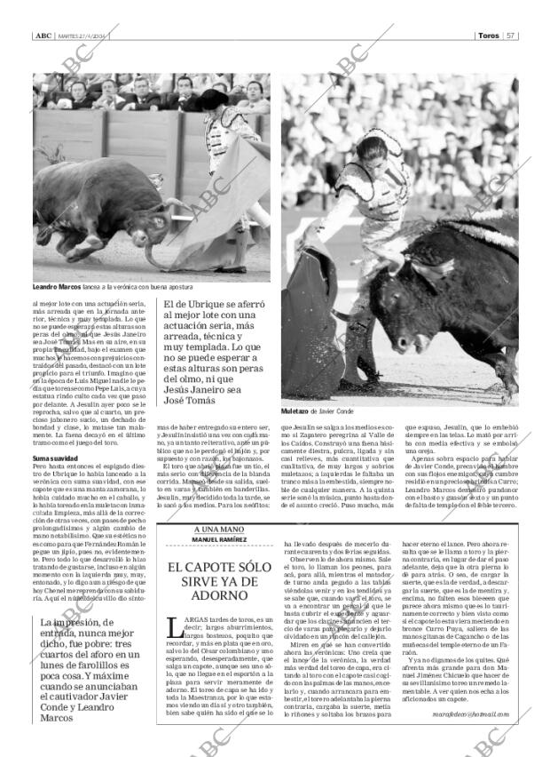 ABC SEVILLA 27-04-2004 página 57