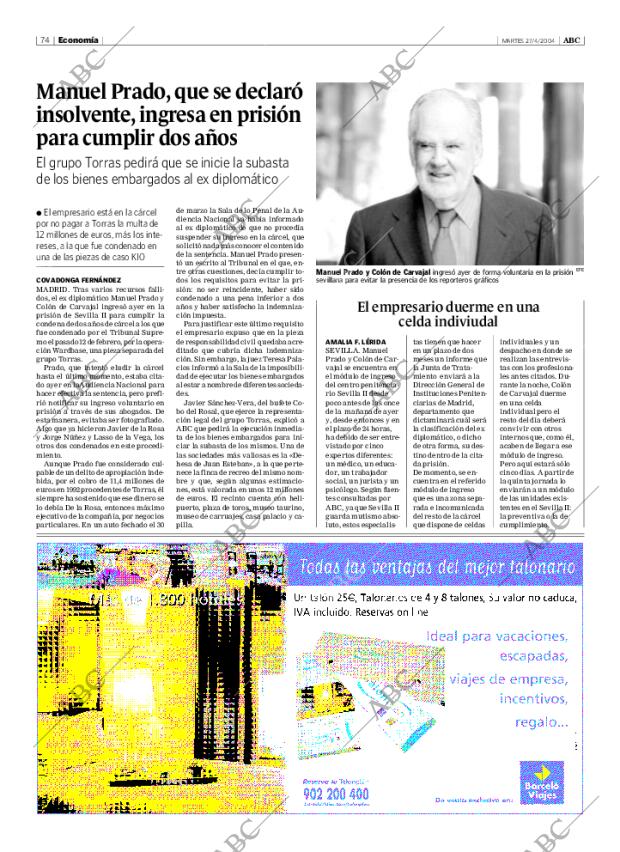 ABC SEVILLA 27-04-2004 página 74