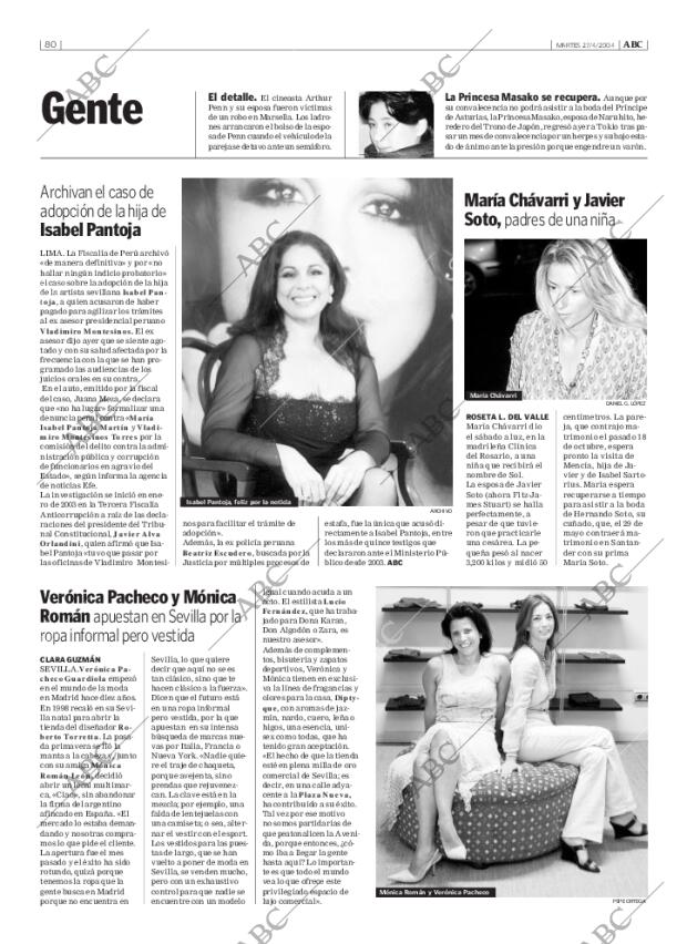 ABC SEVILLA 27-04-2004 página 80