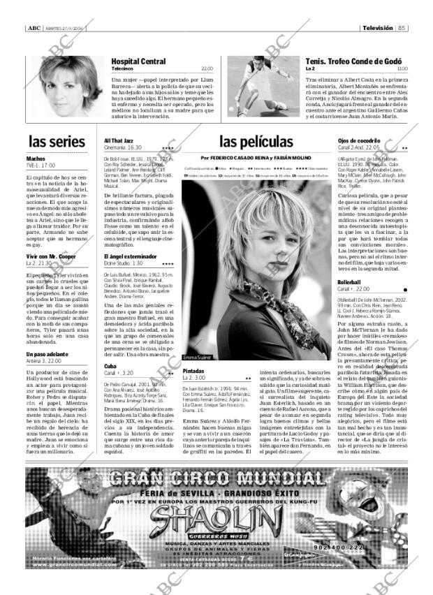 ABC SEVILLA 27-04-2004 página 85
