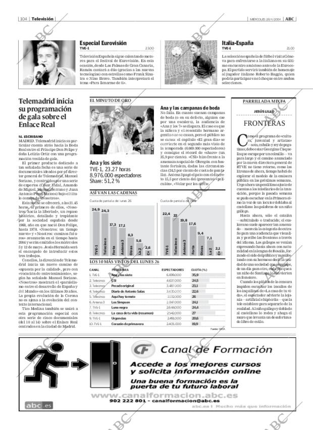 ABC MADRID 28-04-2004 página 104