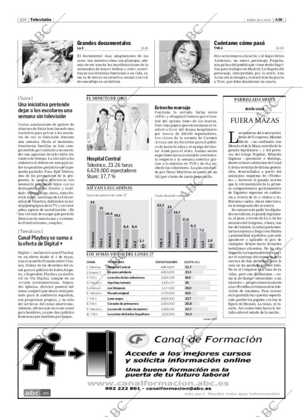 ABC MADRID 29-04-2004 página 104