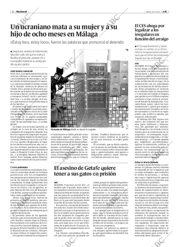 ABC MADRID 29-04-2004 página 16