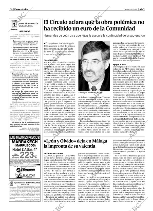 ABC MADRID 29-04-2004 página 56
