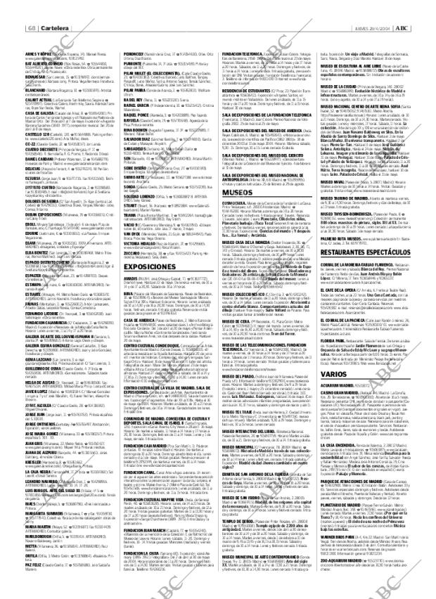 ABC MADRID 29-04-2004 página 68