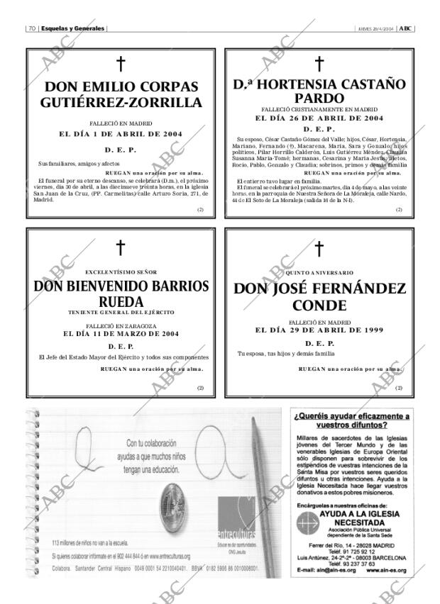 ABC MADRID 29-04-2004 página 70