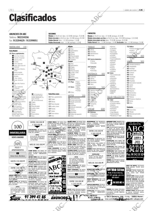ABC MADRID 29-04-2004 página 72