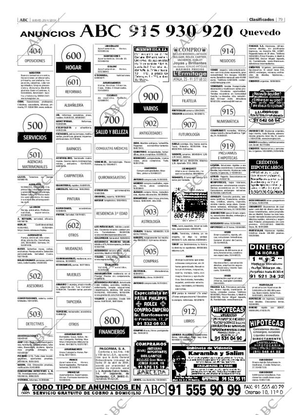 ABC MADRID 29-04-2004 página 79