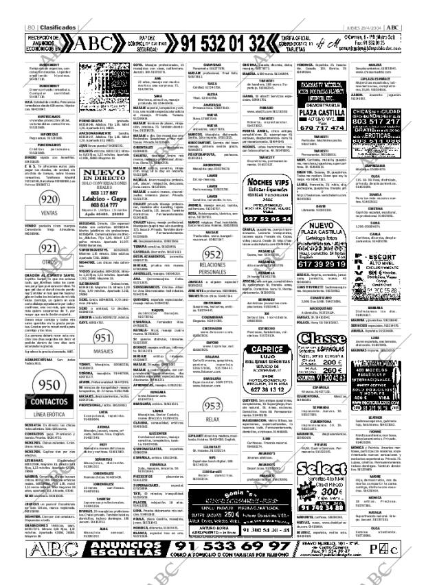 ABC MADRID 29-04-2004 página 80