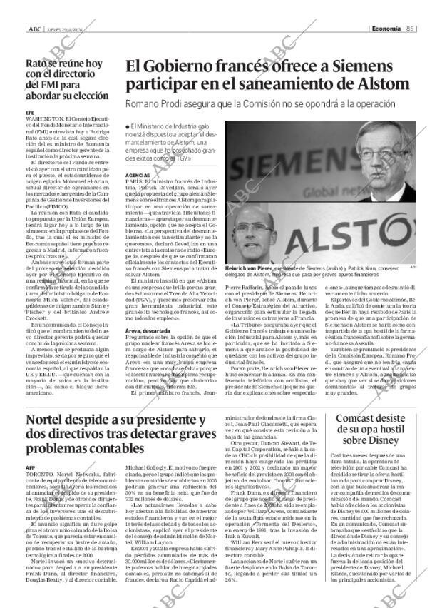 ABC MADRID 29-04-2004 página 85